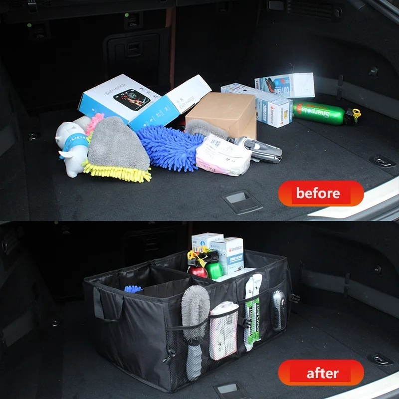Foldable Large‑Capacity Car Tr - đánh giá và giá Car Trunk Organizer Foldable Storage Box