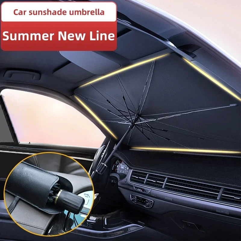 Car Windshield Sun Shade, Fold - đánh giá và giá Car Sunshade Windshield Umbrella Foldable